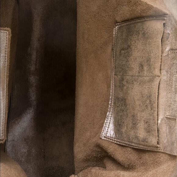 Balenciaga Papier A4 Motocross Tote Leather Gold - Picture 5 of 5